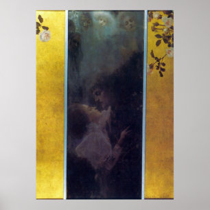 Love by Gustav Klimt Poster