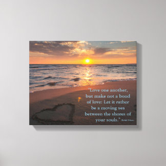 Love by Kahlil Gibran Canvas Print