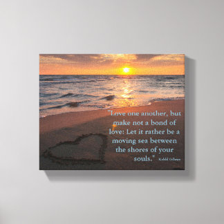 Love by Kahlil Gibran The Prophet Canvas Print