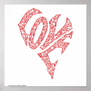 LOVE by NICHOLAS _ COPYRIGHT_MINIFACES Poster