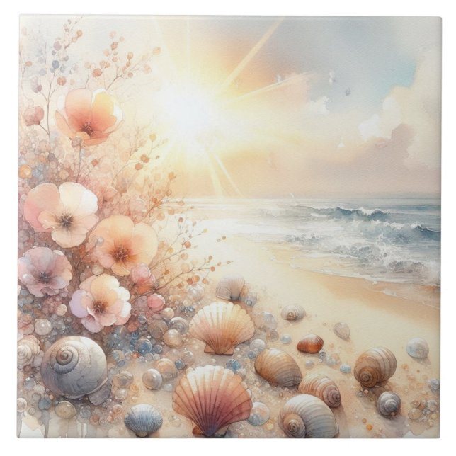 Love by the sea tile (Front)