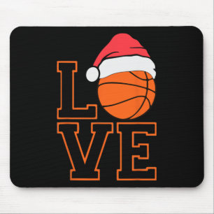 Love Bysketbyll Team Fan Hat Christmas Bysketbyll  Mouse Pad