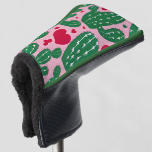 Love Cactus Pattern Golf Head Cover