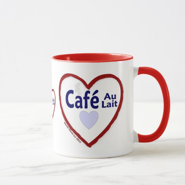Love Café Au Lait - Ringer Mug (Right)