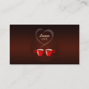Love Cafe Coffee Shop business card