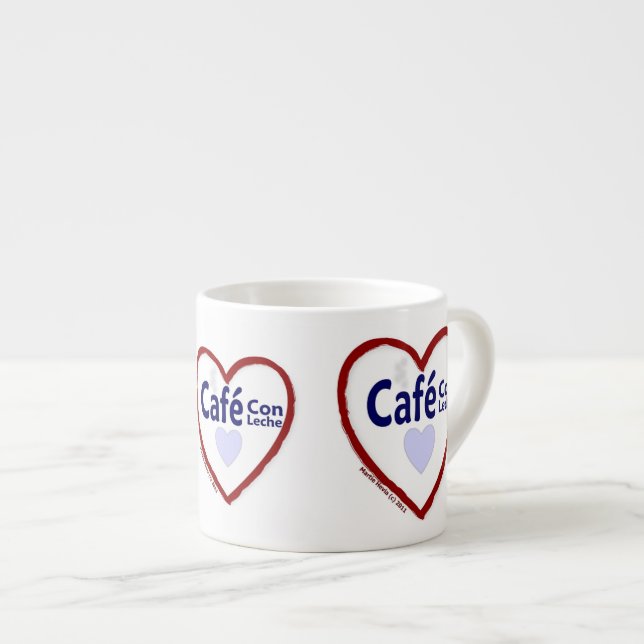 Love Café Con Leche - Espresso Mug (Front Right)
