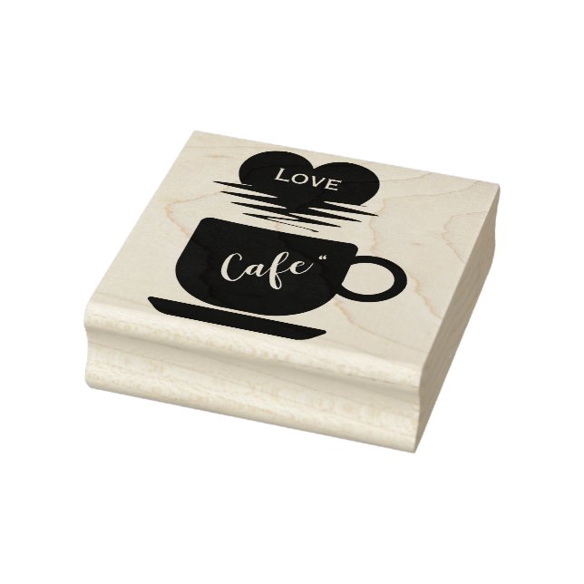 Love Cafe" Rubber Stamp (Stamp)