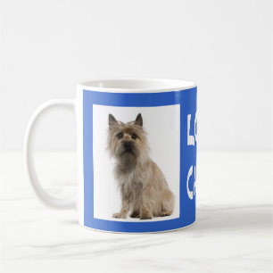 Love Cairn Terrier Puppy Dog Blue Coffee Mug