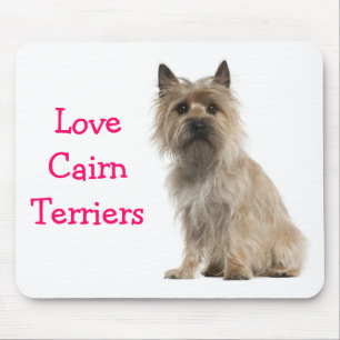 Love Cairn Terrier Puppy Dog Computer Mousepad