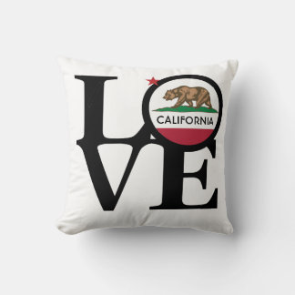 LOVE California Throw Pillow