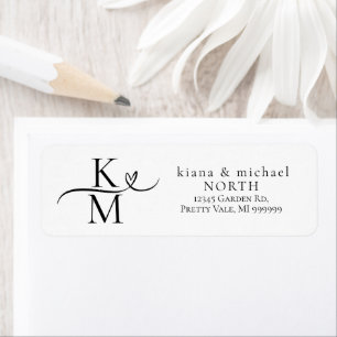 Love Calligraphy Initiales Laver Black ID940