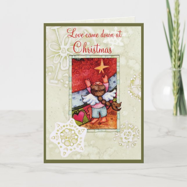 Love came down at Christmas Holiday Card (Front)