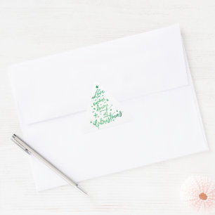 Love Came Down Type Christmas Tree Envelope Seal