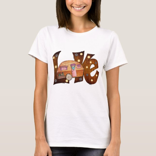 Love Camping Pretty T-Shirt (Front)