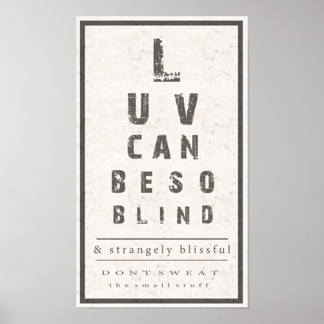 Love Can Be So Blind Poster (Front)
