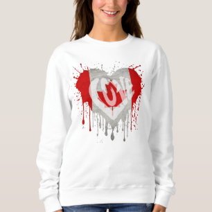 Love Canada Flag Sweatshirt