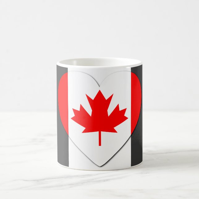 Love Canada - Flag Vintage Mugs (Center)
