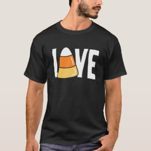 Love Candy Corn Funny Kids Adults Halloween T-Shirt