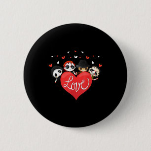 Love Candy Heart Cute Killer Horror Movie Anti Val 2 Inch Round Button