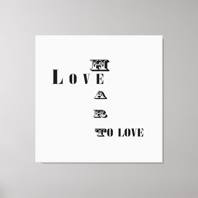 Love Canvas Print (Front)