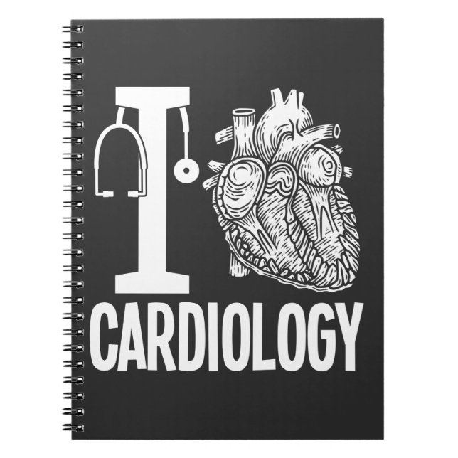 Love Cardiology Heart Surgery Medical Cardiologist Notebook (Front)