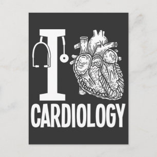 Love Cardiology Heart Surgery Medical Cardiologist Postcard