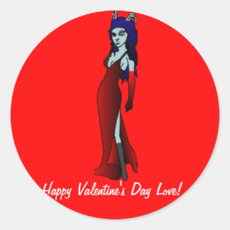 Love Cards By NotJustPictures Classic Round Sticker