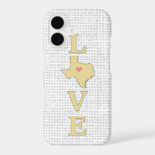 LOVE carte du Texas cœur mobile
