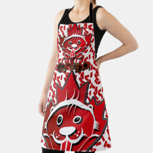 LOVE Castor/ Maple Flag Canada by Masanser Apron