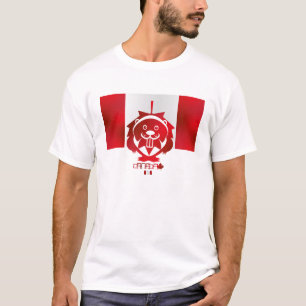 LOVE Castor/ Maple Flag Canada by Masanser T-Shirt