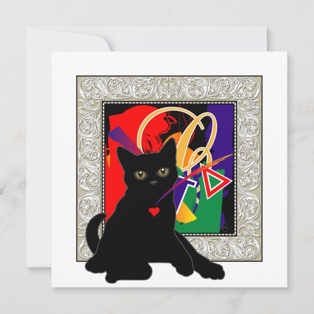 Love Cat Greeting Card (Front)