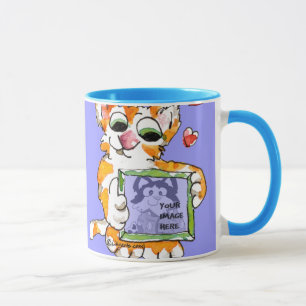 Love Cat Heart Mug to Personalize