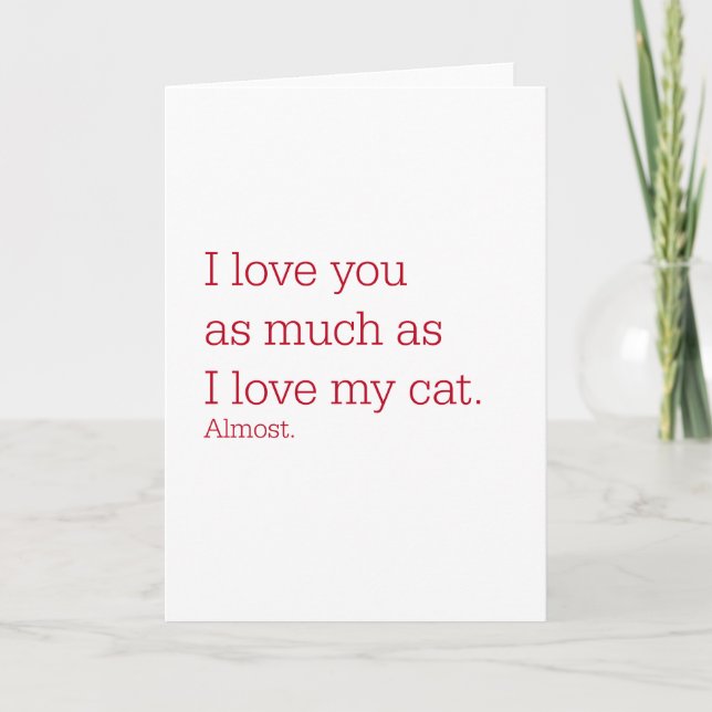 Love Cat Holiday Card (Front)