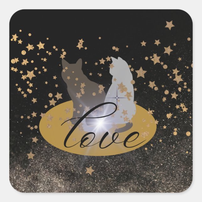 Love cat sticker (Front)