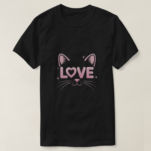Love cat  T-Shirt (Design Front)