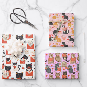 Love Cat Wrapping Paper Set
