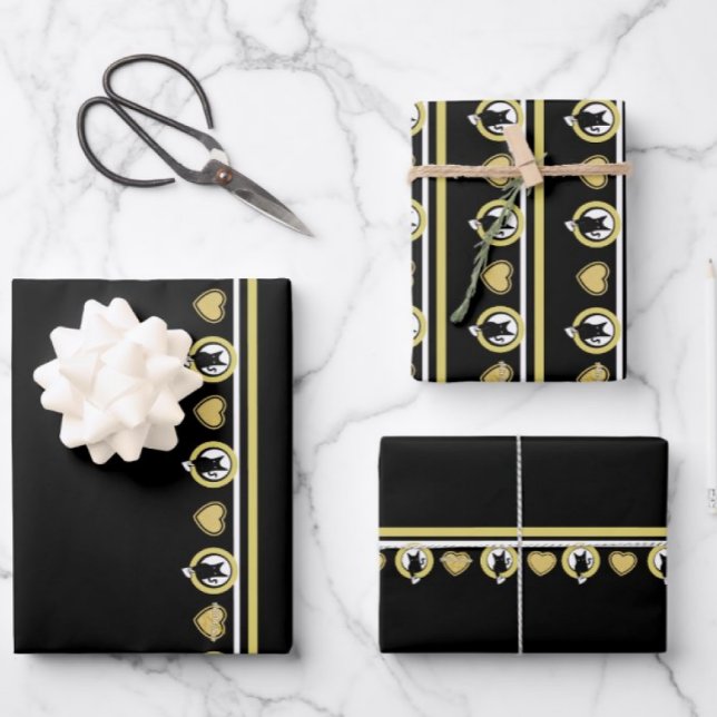 Love Cat Wrapping Papier - Adiela Akoo (The PURRFECT touch for your gifts. Add the matching Love Cat ribbon for that extra meow and wow!)
