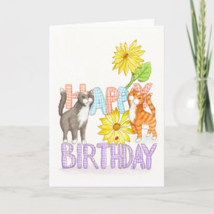 Love Cats Birthday Card