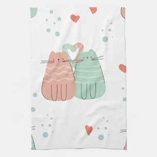 Love Cats Design   Geschirrtuch Kitchen Towel