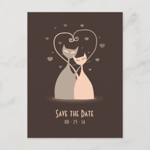 Love Cats - Enregistrer la carte postale de date