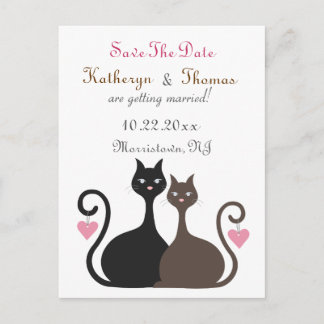 Love Cats Enregistrer La Date Annonce Carte Postal