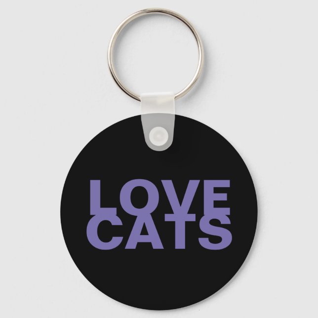 Love Cats Keychain (Front)