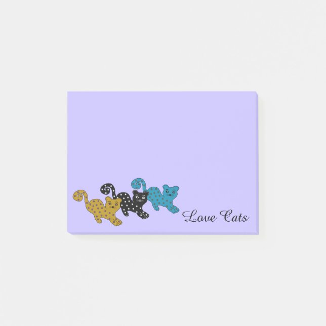 Love Cats Post It Notes (Front)