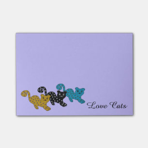 Love Cats Post It Notes