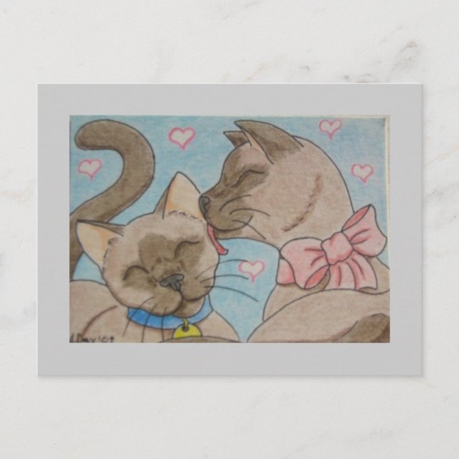 Love cats postcard (Front)