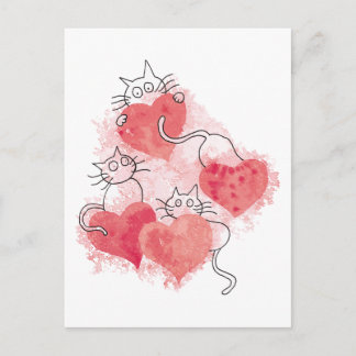 Love Cats Postcard
