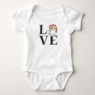 Love Cats – Santa Kitten Baby Bodysuit