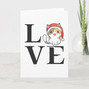 Love Cats – Santa Kitten Card