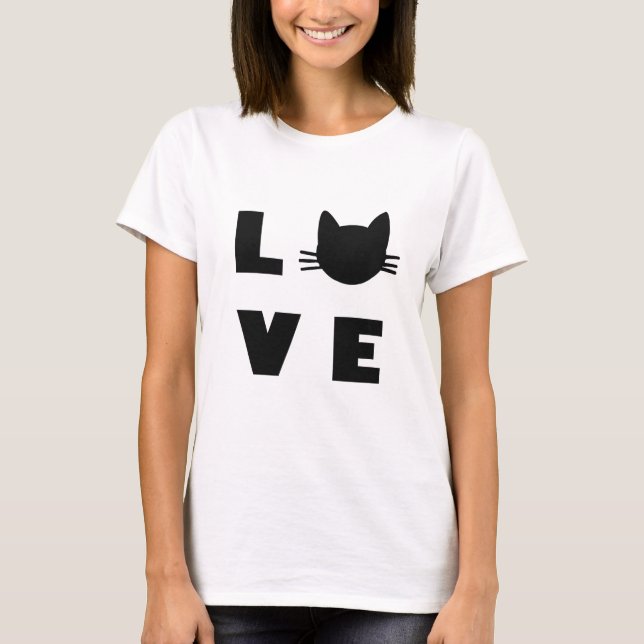 Love Cats. T-Shirt (Front)