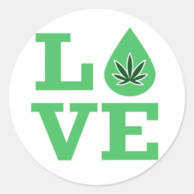Love Cbd - Stickers (Devant)